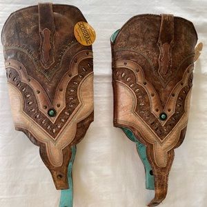 New Corral Womens Brown Orix Removable Boot Shaft